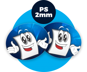 Placa de PS 2 mm PS 2 MM  4X0 Impressão UV Corte Especial 