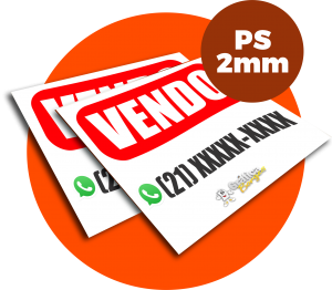Placa de PS 2 mm PS 2 MM  4X0 Impressão UV corte reto 